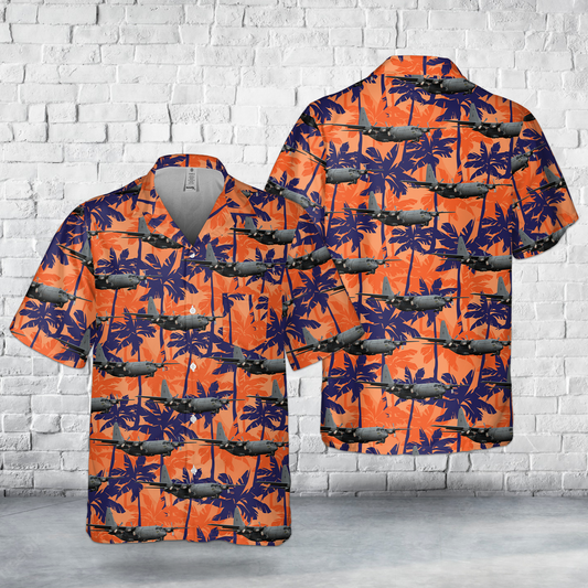 Royal New Zealand Air Force RNZAF No. 40 Squadron Lockheed C-130H(NZ) Hercules Pocket Hawaiian Shirt