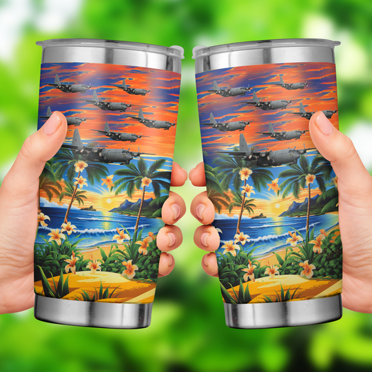 Royal New Zealand Air Force RNZAF No. 40 Squadron Lockheed C-130H(NZ) Hercules Tumbler 20oz