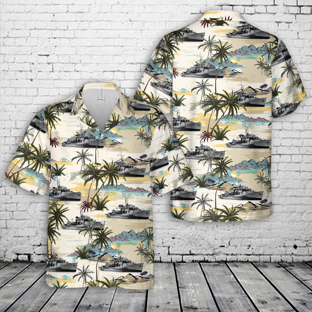 Royal New Zealand Navy HMNZS Arabis (K385) Flower-class corvette Hawaiian Shirt