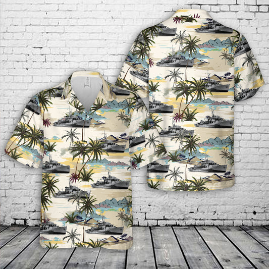 Royal New Zealand Navy HMNZS Arabis (K385) Flower-class corvette Hawaiian Shirt