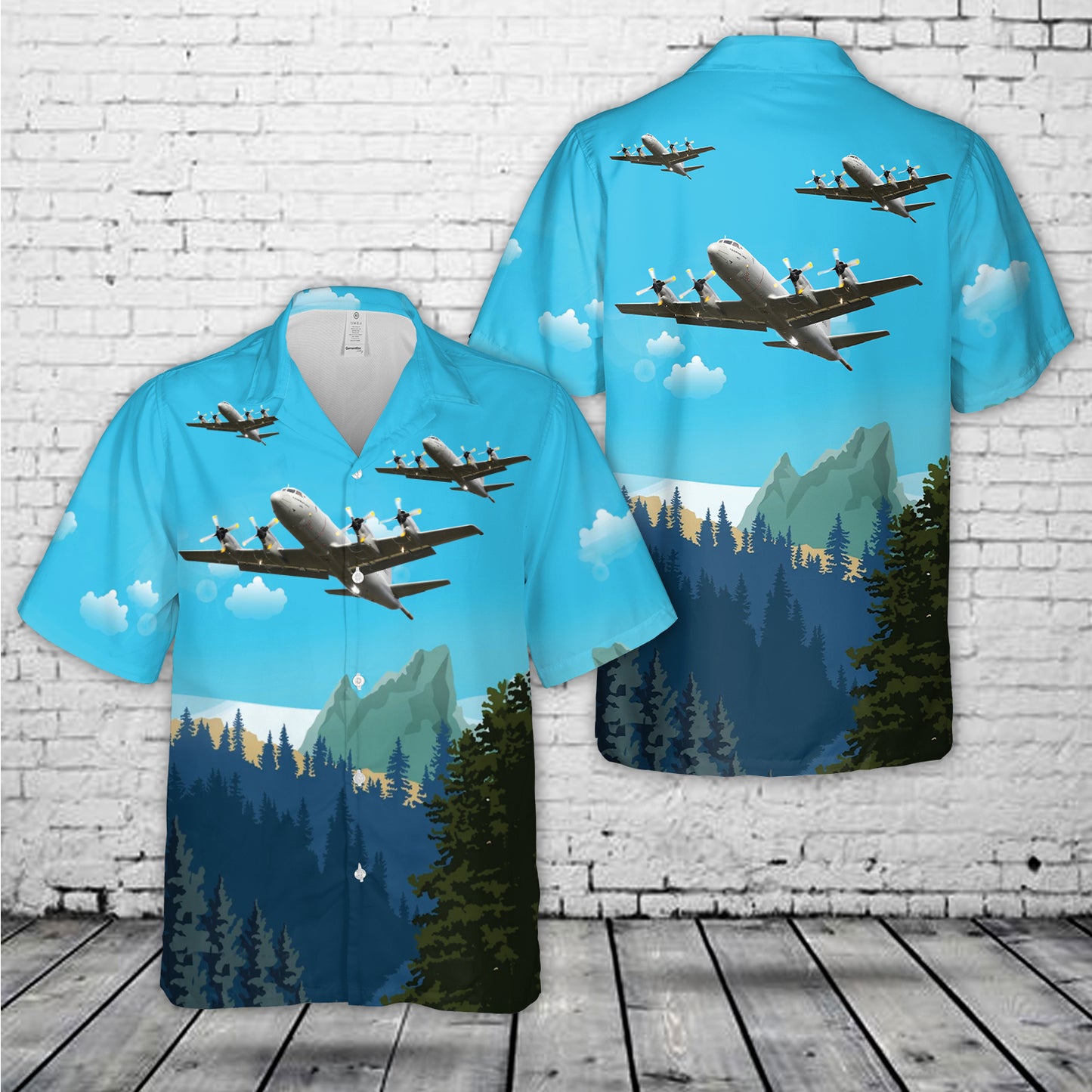 Royal Norwegian Air Force / Luftforsvaret Lockheed P-3B/C/N Orion Hawaiian Shirt