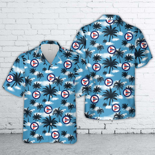 Royal Norwegian Air Force Roundel Hawaiian Shirt