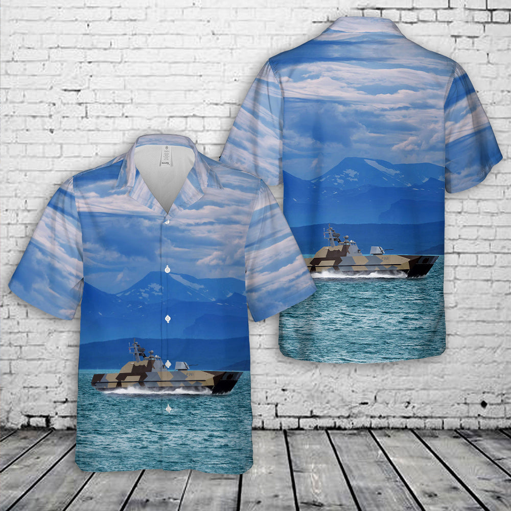 Royal Norwegian Navy P 961 HNoMS Storm Hawaiian Shirt
