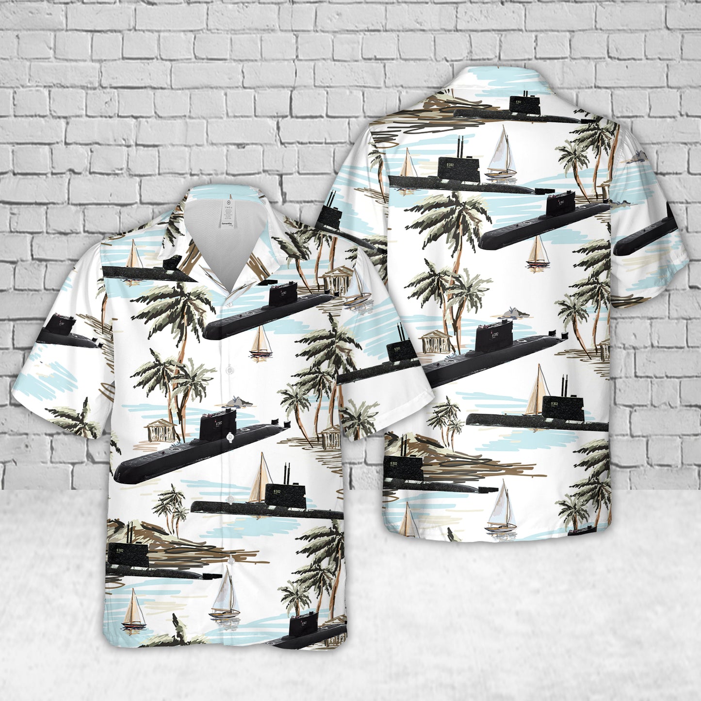 Royal Norwegian Navy S302 HNoMS Utstein Hawaiian Shirt