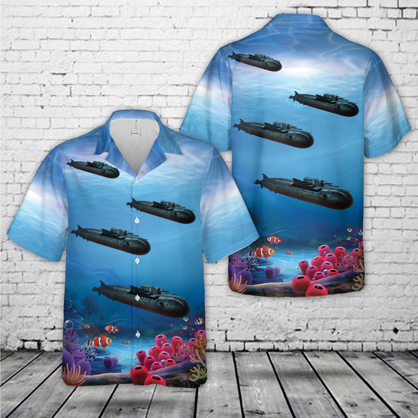 Russian Navy SSGN Oscar II Class Kursk Cruise Missile Submarine Hawaiian Shirt