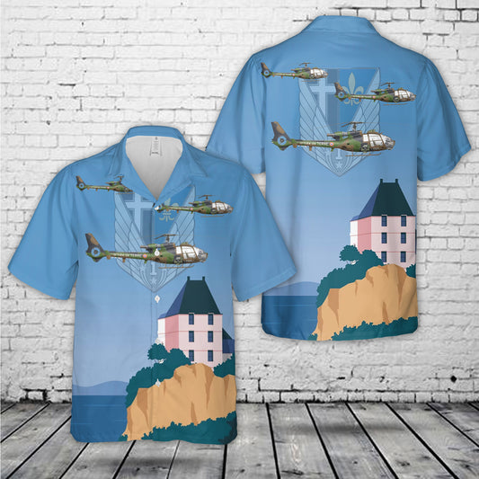 SA.341F Gazelle, 1st Combat Helicopter Regiment, French Army Light Aviation Hawaiian Shirt