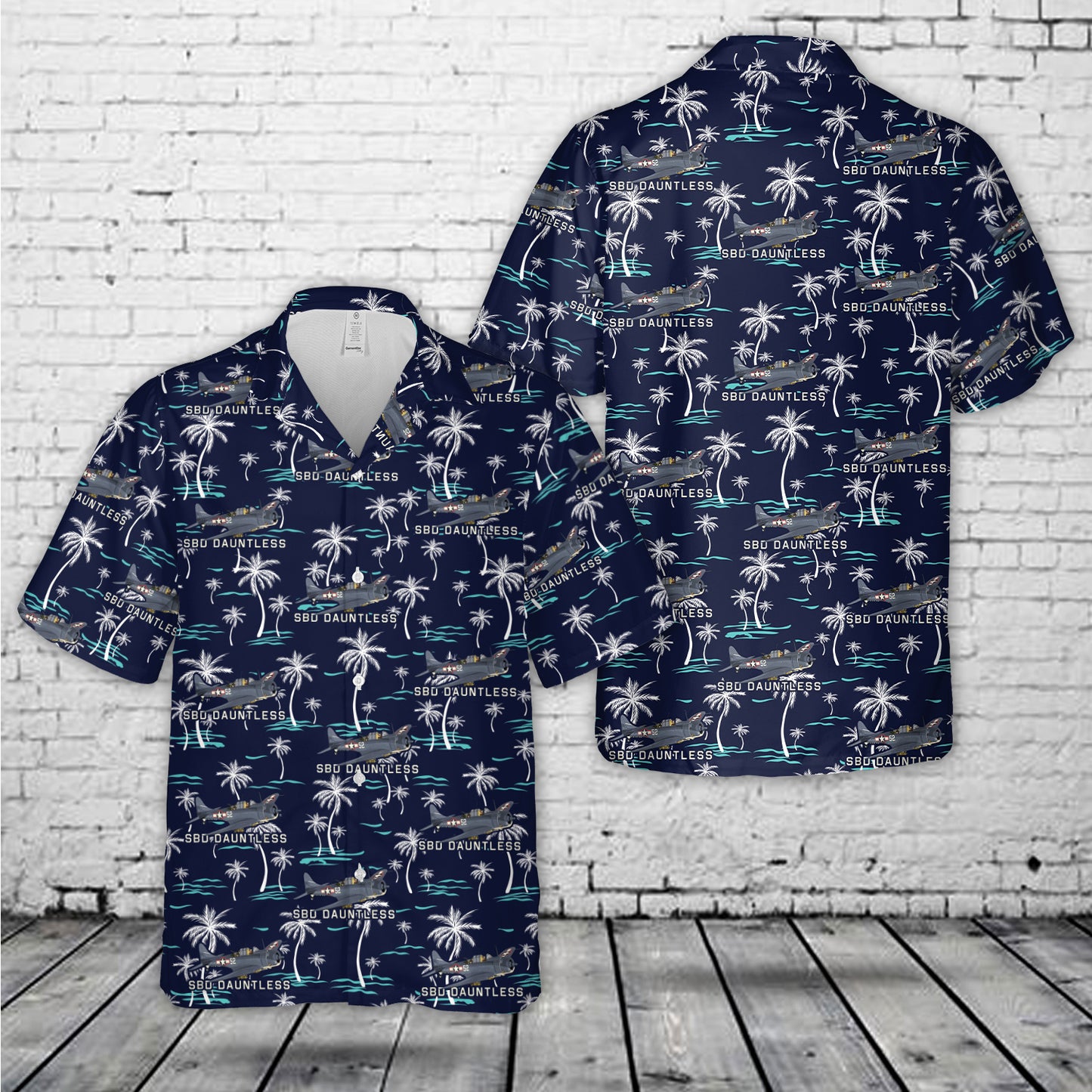 SBD Dauntless WW2 American Dive Bomber Plane Hawaiian Shirt