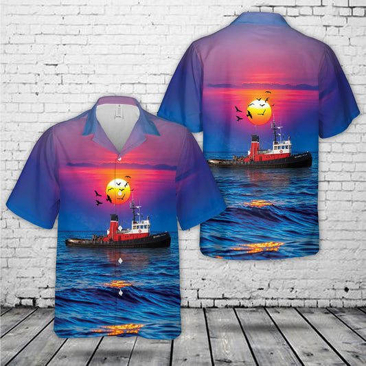SEASPAN PACER Tug boat Hawaiian Shirt