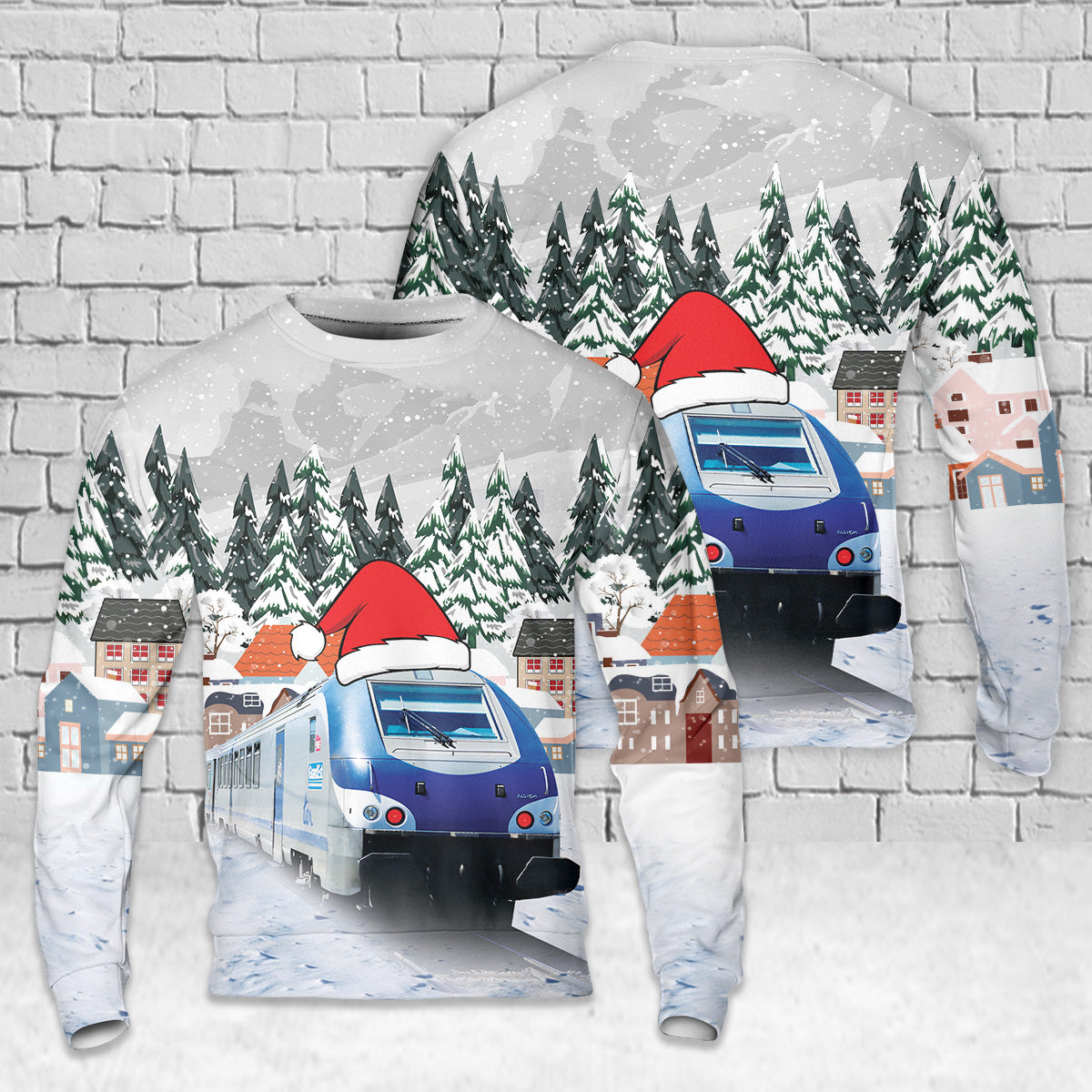 SNCF TER200 GrandEst Christmas AOP Sweater