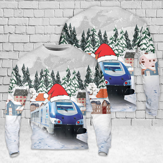 SNCF TER200 GrandEst Christmas AOP Sweater