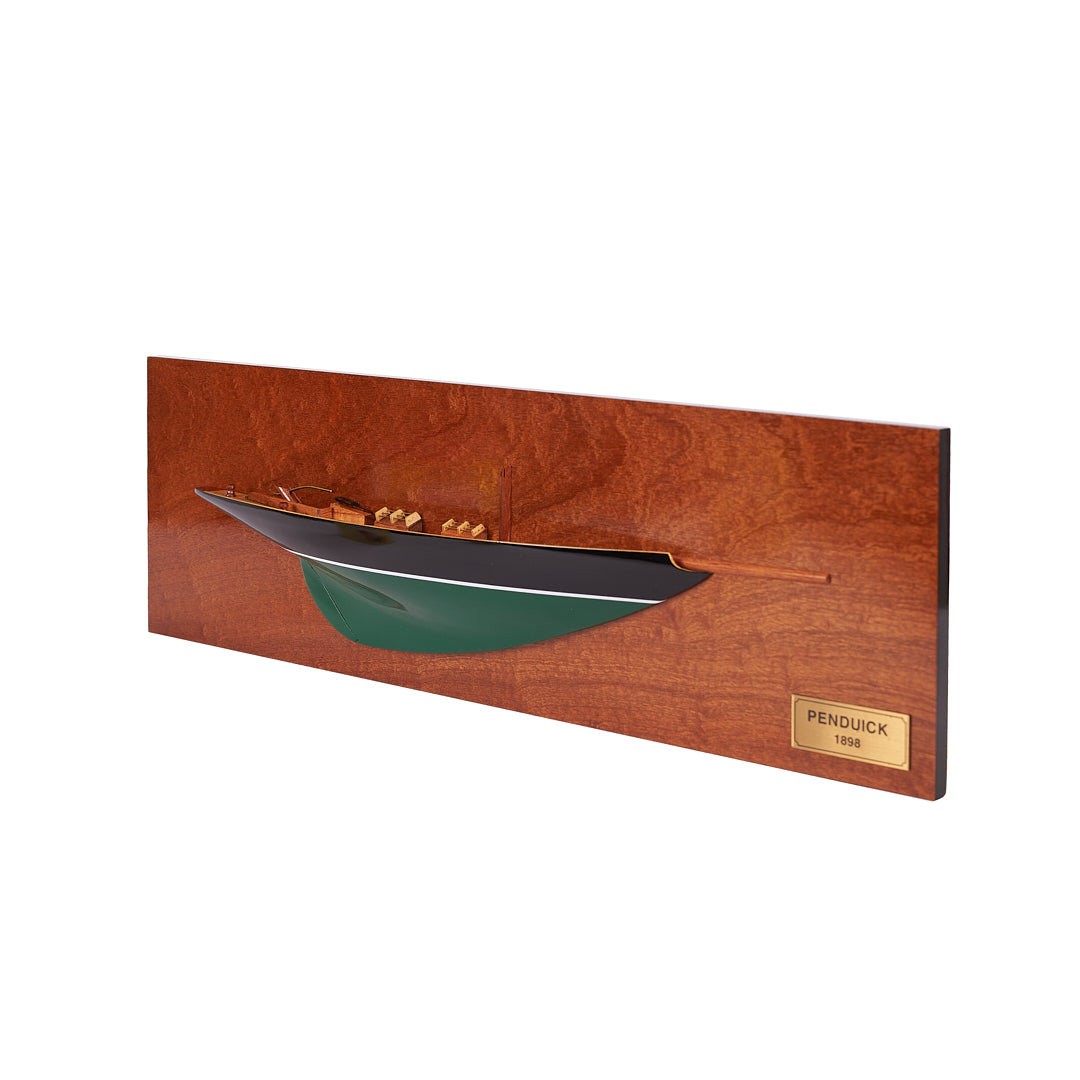 Handmade Penduick Half Hull Wooden Model Ship | 60cm Length | Nautical Decor and Collectible