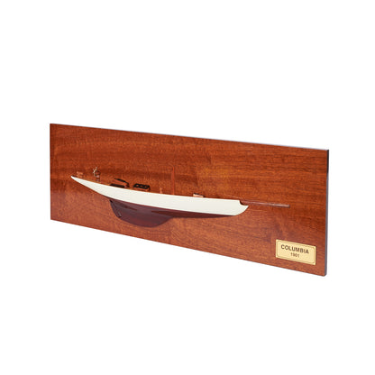 Handcrafted Columbia Half Hull Wooden Model Ship | 60cm Length | Artisan Crafted