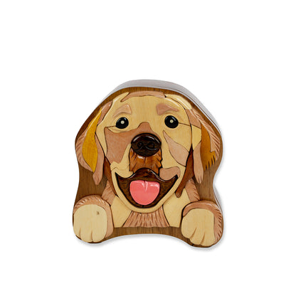 Labrador Retriever Wooden Puzzle Box, Handcrafted Dog Lover's Gift