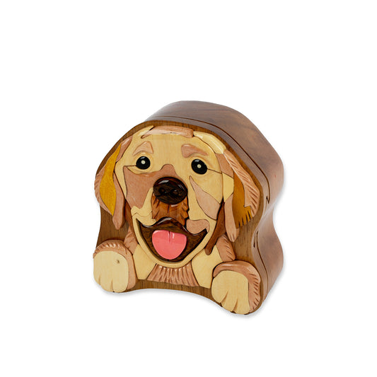 Labrador Retriever Wooden Puzzle Box, Handcrafted Dog Lover's Gift