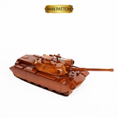 M48 Patton Tank Wooden Model