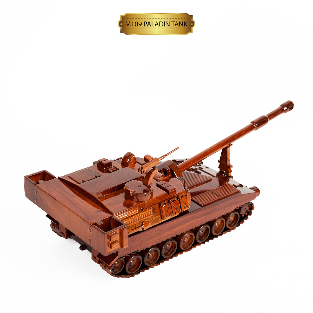 M109 Paladin Tank Wooden Model