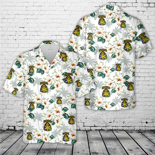 SPECIAL OPERATIONS COMMAND JOINT FORCES COMMAND Combat Service Identification Badge Hawaiian Shirt