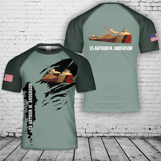 SS Arthur M. Anderson 3D T-Shirt