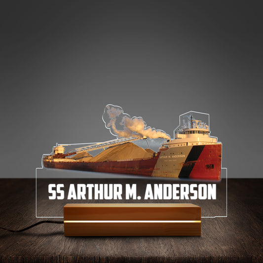 SS Arthur M. Anderson Custom Shape Photo Night Light