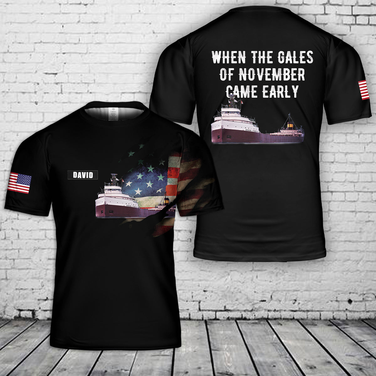 SS Edmund Fitzgerald 3D T-Shirt