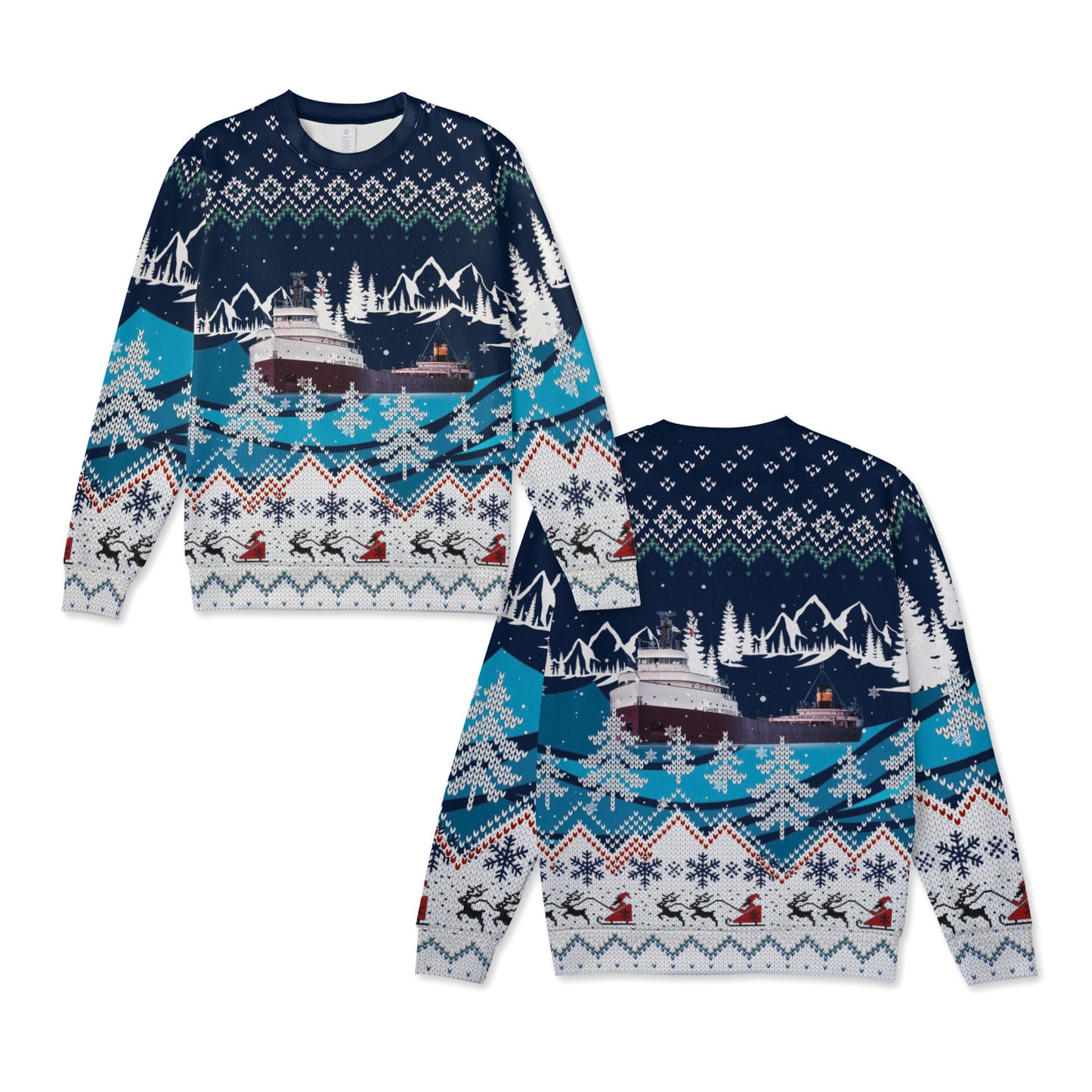 SS Edmund Fitzgerald Christmas Knitted Sweater
