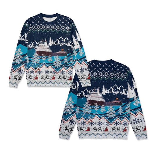SS Edmund Fitzgerald Christmas Knitted Sweater