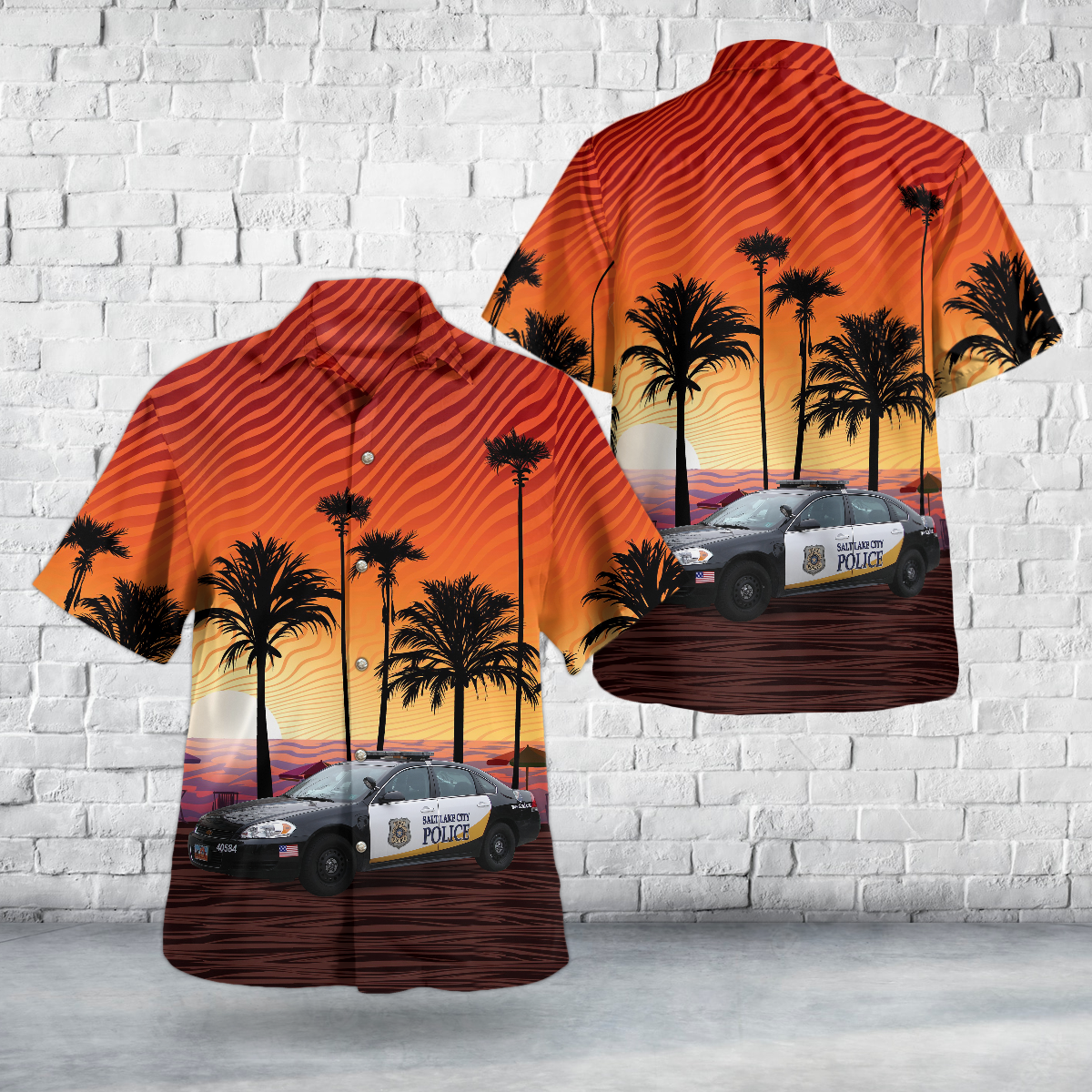 Salt Lake City, Utah Police Hawaiian Shirt