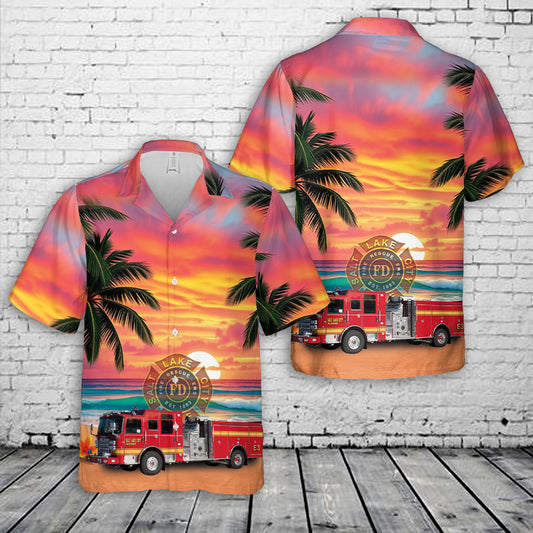 Salt Lake City fire department Hawaiian Shirt