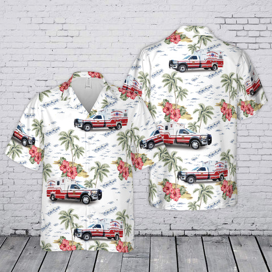 San Antonio Fire Department EMS Hawaiian Shirt