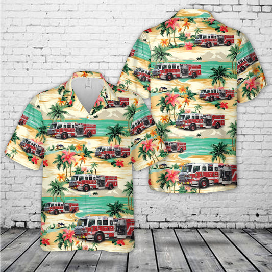 San Antonio Texas Fire Department Hawaiian Shirt