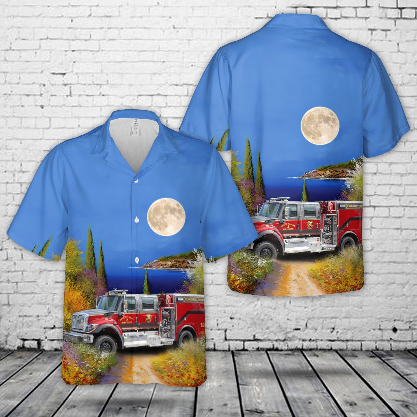San Antonio, Texas, Bexar County ESD No.2 Hawaiian Shirt