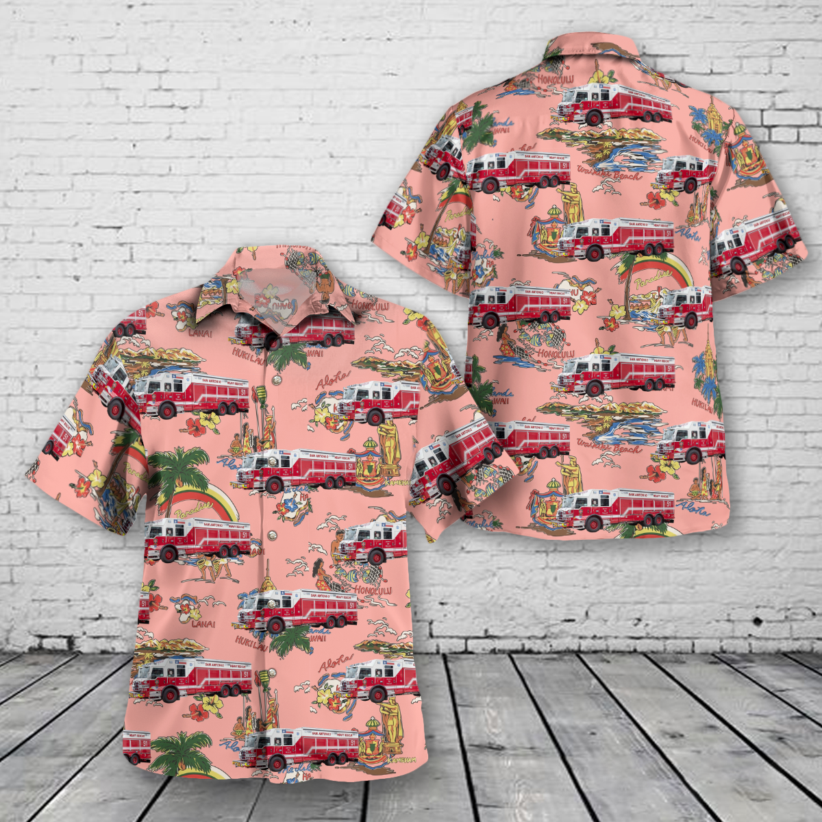 San Antonio, Texas, San Antonio Fire Department Hawaiian Shirt