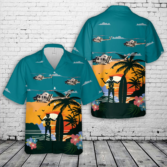 San Bernardino Sheriff Accepts Completed Bell 412 EPX Hawaiian Shirt