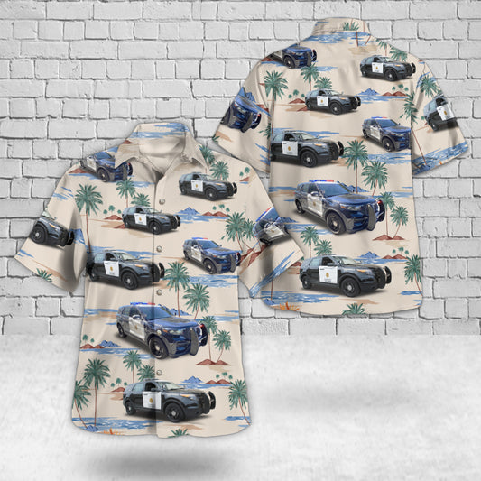 San Diego Police Department Vehicle, California Hawaiian Shirt