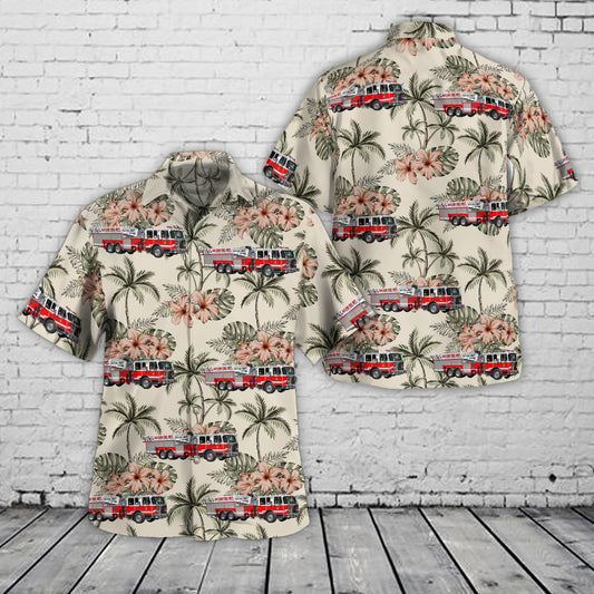 San Jose, California, San Jose Fire Department Ladder Truck 3 Hawaiian Shirt