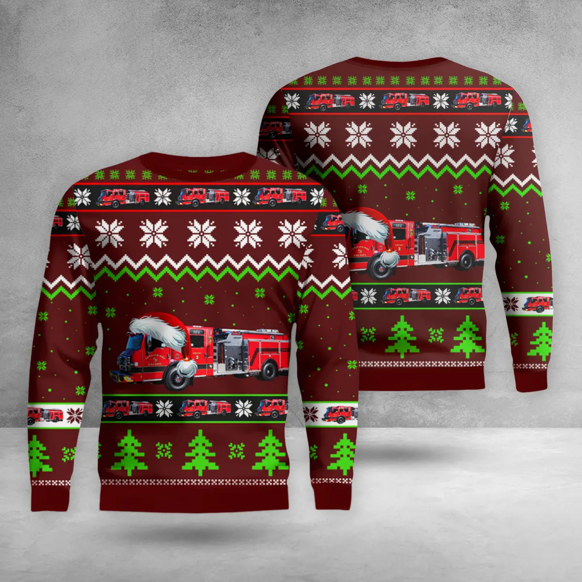 Sand Springs, Oklahoma, Sand Springs Fire Department AOP Christmas Sweater
