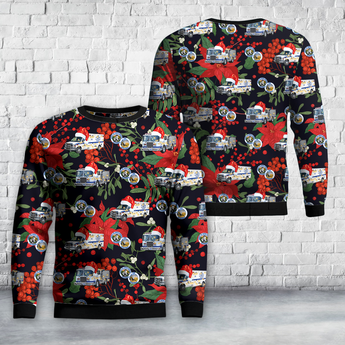 Santa Barbara County Fire Department Christmas Sweater