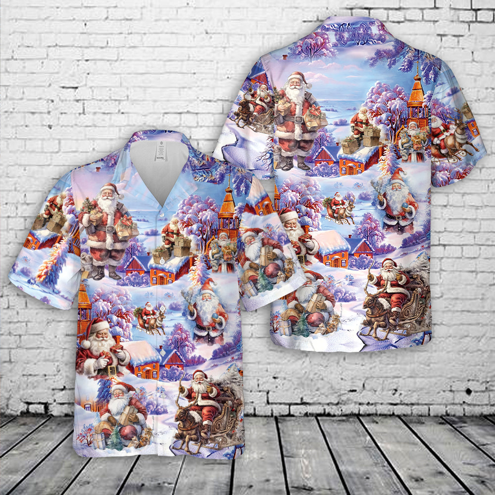 Santa Christmas Hawaiian Shirt