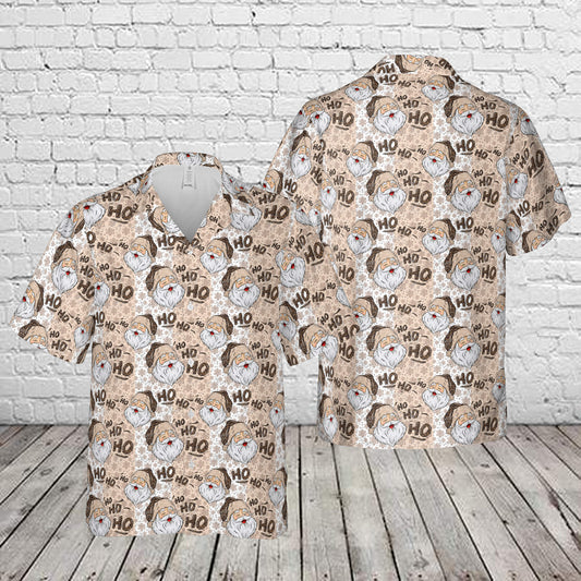 Santa Claus Ho Ho Ho Christmas Hawaiian Shirt