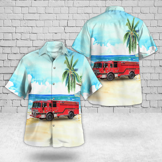 Sausalito, California, Southern Marin Fire District Rescue 9 Hawaiian Shirt