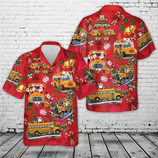 School Bus Driver Christmas Hawaiian Shirt