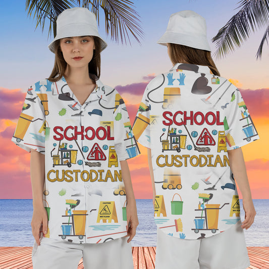 School custodian Regular Fit Hawaiian Shirt