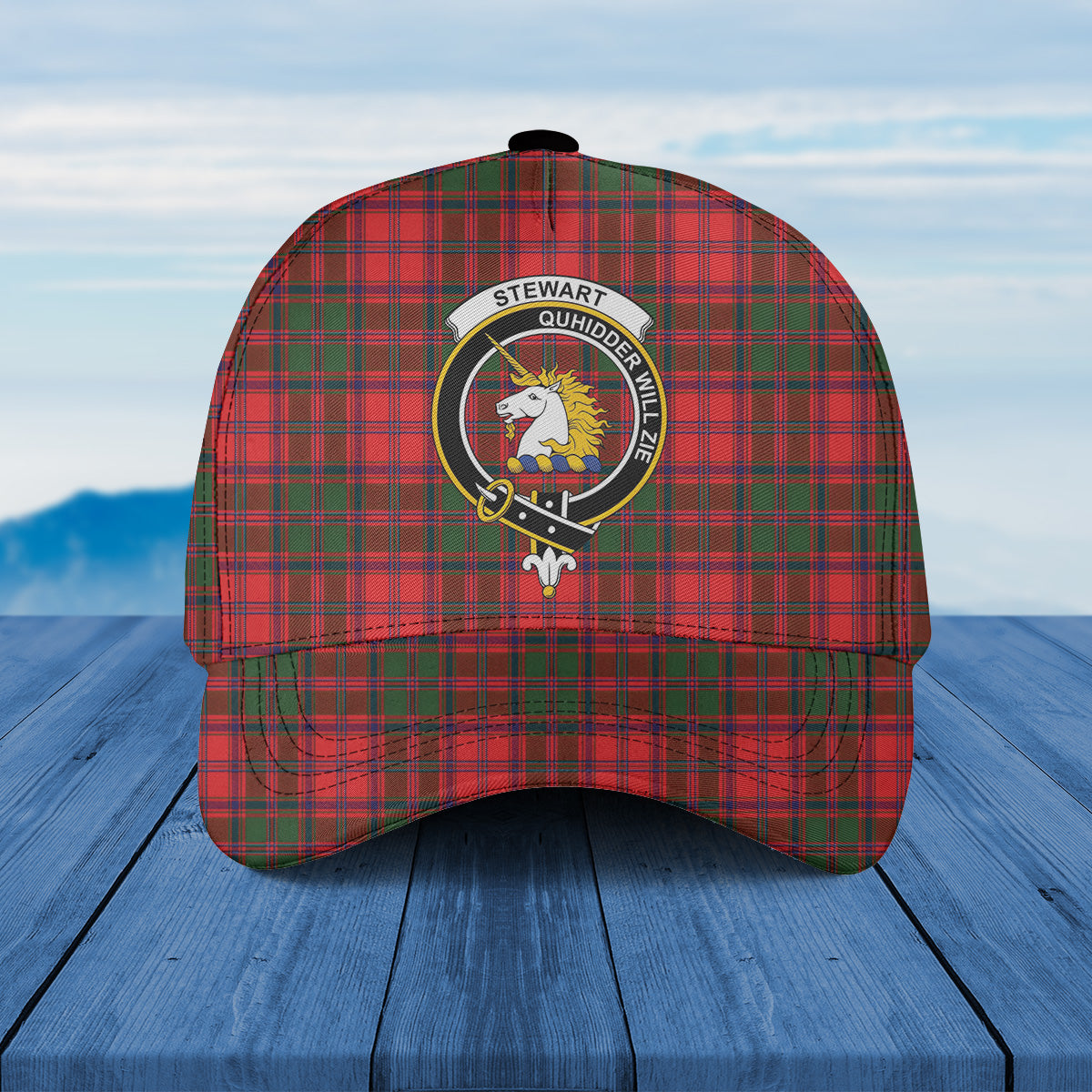 Scottish Clan Stewart Of Appin Tartan Baseball Cap