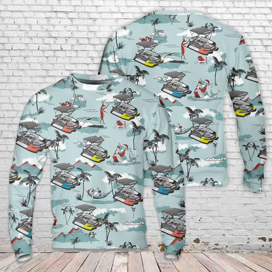 Sea-Doo Switch Sport (Pontoon Boat) Christmas AOP Sweater