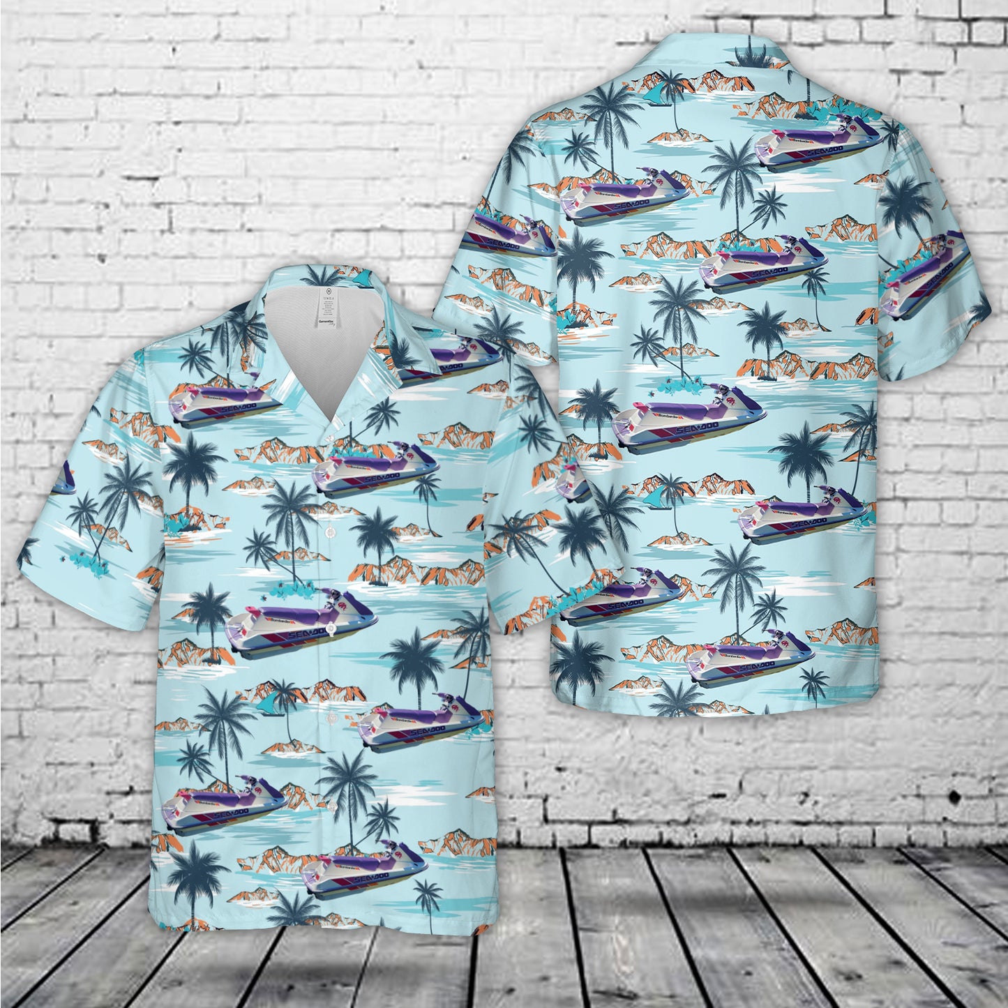 Sea-doo Gtx Bombardier 1993 Hawaiian Shirt