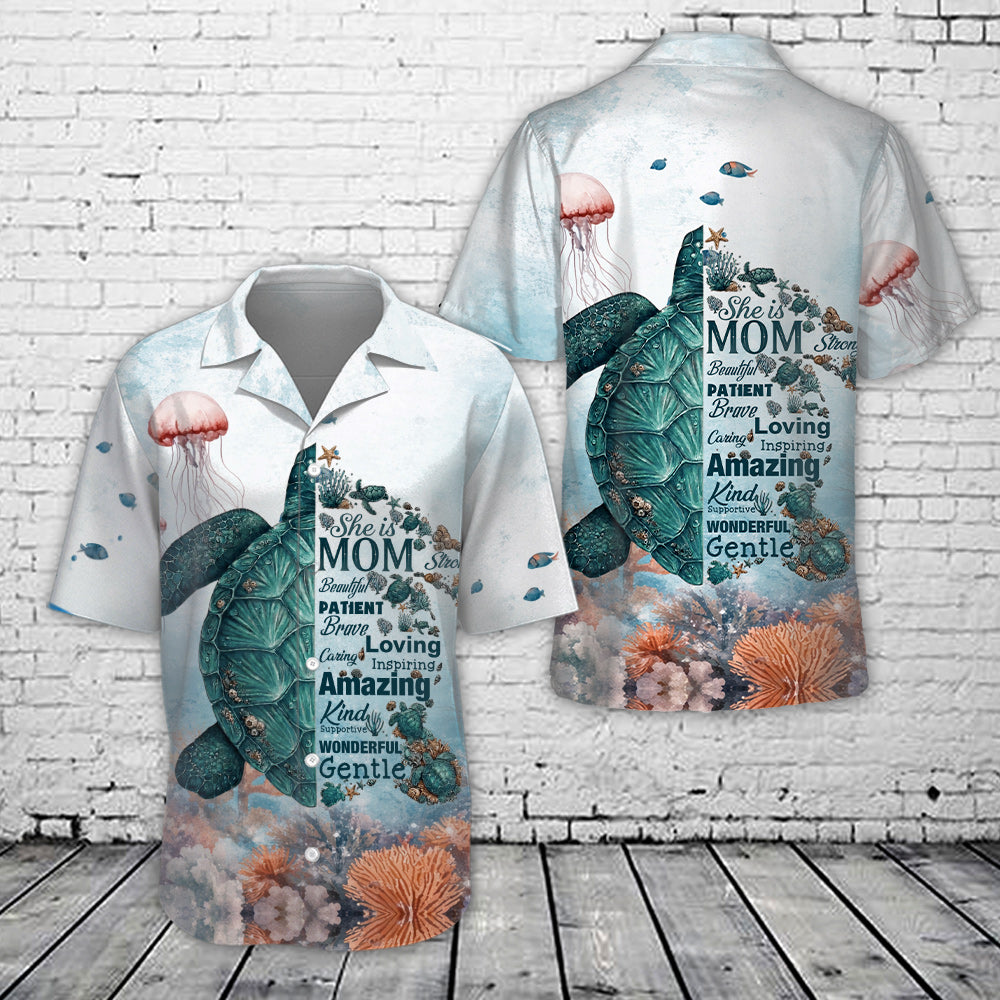 Sea Turtle Mom Hawaiian Shirt For Women