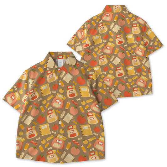 Seamless Kids School AOP Youth Button Down Shirt