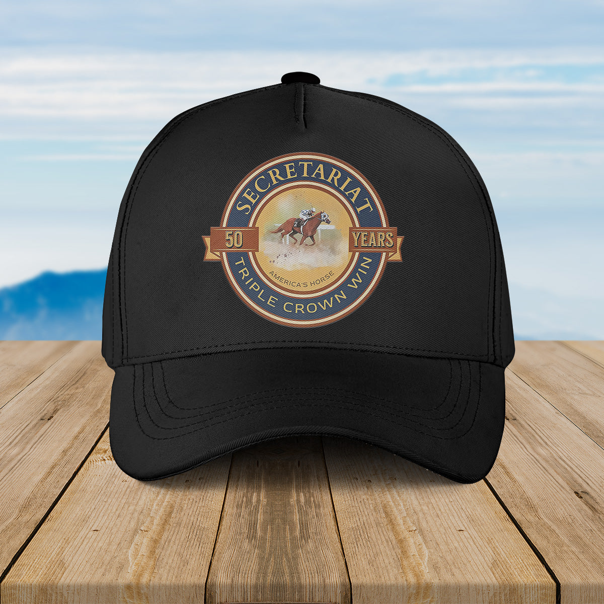 Secretariat 50 Year Triple Crown Baseball Cap