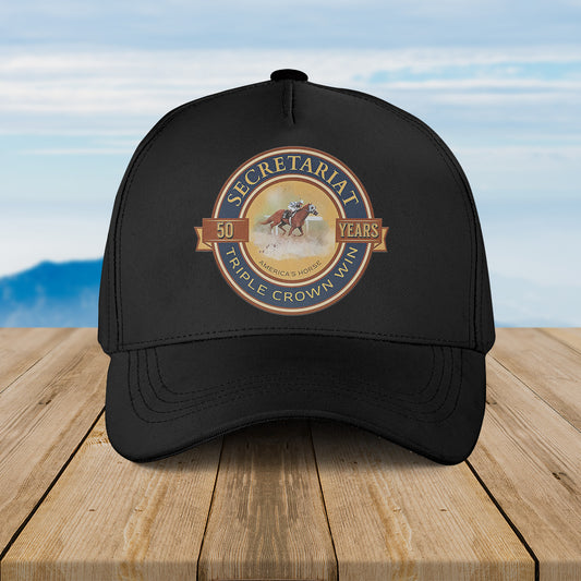 Secretariat 50 Year Triple Crown Baseball Cap