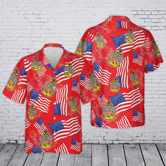 Senior Chief Petty Officer (SCPO) 4th July 250th Anniversary 1776-2026  Hawaiian Shirt